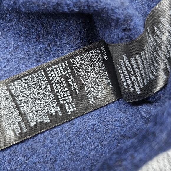 Marmot Mountain Works Pullover Mens XL Blue Quarter Zip Fleece Outdoors Utility - Picture 7 of 8